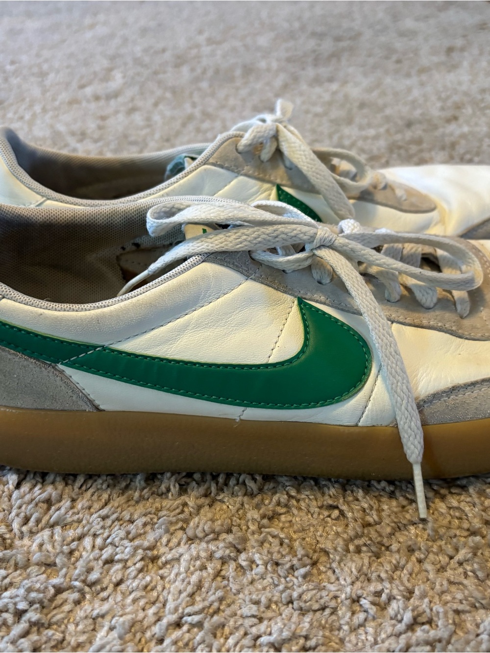 Nike Killshot 2 Leather Sneaker - Green and White - Men 10.5